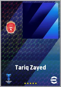 Tariq Zayed eFootball 2026 player card, 61 OVR CMF