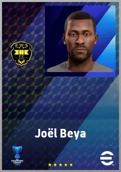 Joël Beya eFootball 2026 player card, 66 OVR CF