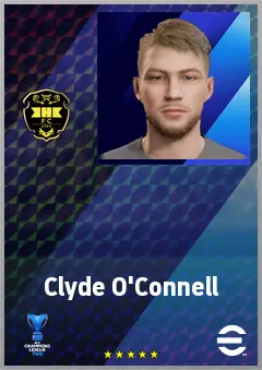 Clyde O'Connell eFootball 2026 player card, 64 OVR CB