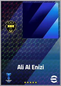Ali Al Enizi eFootball 2026 player card, 61 OVR LB