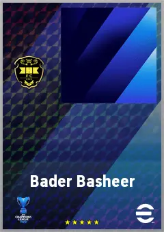 Bader Basheer eFootball 2026 player card, 64 OVR CMF
