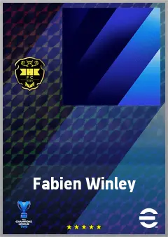 Fabien Winley eFootball 2026 player card, 65 OVR LWF