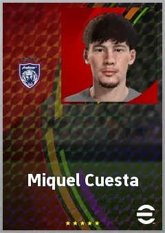 Miquel Cuesta eFootball 2026 player card, 61 OVR CB