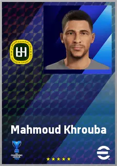 Mahmoud Khrouba eFootball 2026 player card, 62 OVR RMF