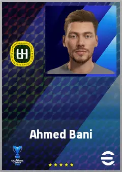 Ahmed Bani eFootball 2026 player card, 67 OVR RMF