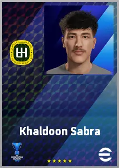 Khaldoon Sabra eFootball 2026 player card, 60 OVR CF