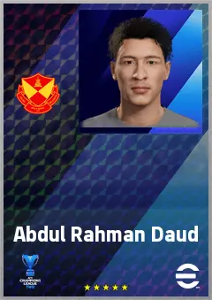 Abdul Rahman Daud eFootball 2026 player card, 63 OVR CF