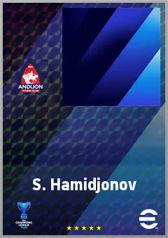 S. Hamidjonov eFootball 2026 player card, 66 OVR RB