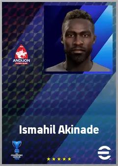 Ismahil Akinade eFootball 2026 player card, 68 OVR CF