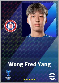 Wong Fred Yang eFootball 2026 player card, 61 OVR AMF