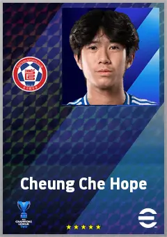 Cheung Che Hope eFootball 2026 player card, 58 OVR CMF