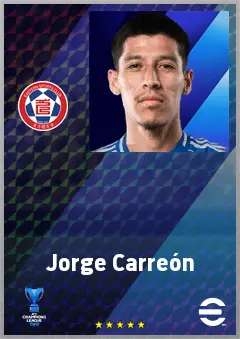 Jorge Carreón eFootball 2026 player card, 66 OVR AMF