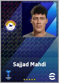 Sajjad Mahdi eFootball 2026 player card, 64 OVR LB