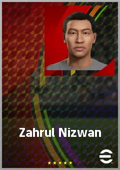 Zahrul Nizwan eFootball 2026 player card, 60 OVR LWF
