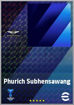 Phurich Subhensawang eFootball 2026 player card, 59 OVR CB