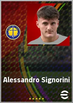 Alessandro Signorini eFootball 2026 player card, 62 OVR GK