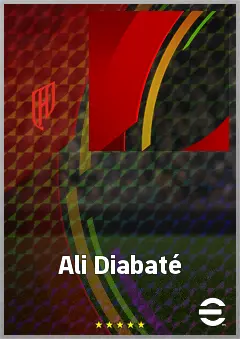 Ali Diabaté eFootball 2026 player card, 67 OVR CB