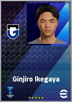 Ikegaya Ginjiro eFootball 2026 player card, 61 OVR RB