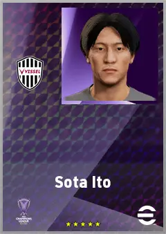 Ito Sota eFootball 2026 player card, 61 OVR LWF