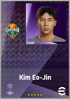 Kim Eo-Jin eFootball 2026 player card, 60 OVR CMF