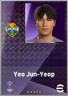 Yeo Jun-Yeop eFootball 2026 player card, 60 OVR DMF