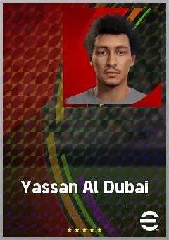 Yassan Al Dubai eFootball 2026 player card, 59 OVR CF