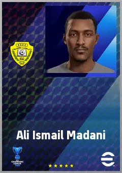Ali Ismail Madani eFootball 2026 player card, 60 OVR CMF