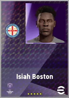 Isiah Boston eFootball 2026 player card, 60 OVR CB