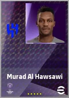 Murad Al Hawsawi eFootball 2026 player card, 61 OVR CMF