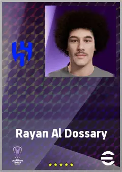 Rayan Al Dossary eFootball 2026 player card, 59 OVR GK
