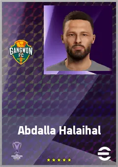 Abdalla Halaihal eFootball 2026 player card, 65 OVR CF