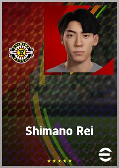 Shimano Rei eFootball 2026 player card, 60 OVR DMF