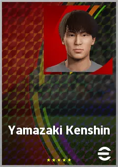 Yamazaki Kenshin eFootball 2026 player card, 59 OVR LMF