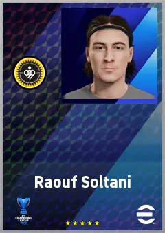 Raouf Soltani eFootball 2026 player card, 60 OVR AMF