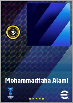 Mohammadtaha Alami eFootball 2026 player card, 60 OVR CF