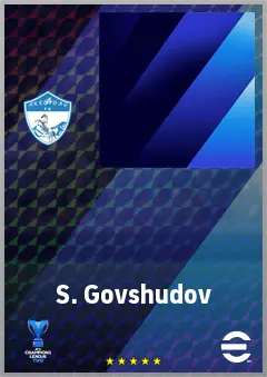 S. Govshudov eFootball 2026 player card, 59 OVR CMF
