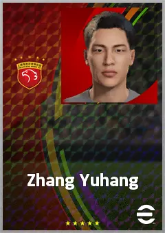 Zhang Yuhang eFootball 2026 player card, 62 OVR GK