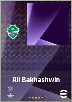 Ali Bakhashwin eFootball 2026 player card, 60 OVR GK