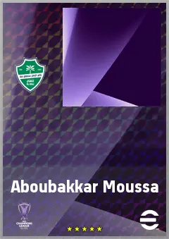 Aboubakkar Moussa eFootball 2026 player card, 60 OVR CF