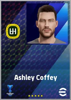 Ashley Coffey eFootball 2026 player card, 67 OVR CF