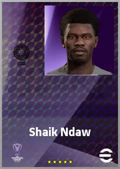 Shaik Ndaw eFootball 2026 player card, 61 OVR CB