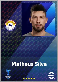 Matheus Silva eFootball 2026 player card, 64 OVR CF