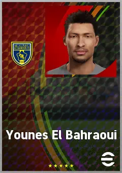 Younes El Bahraoui eFootball 2026 player card, 67 OVR CF