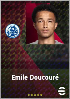 Emile Doucouré eFootball 2026 player card, 64 OVR GK
