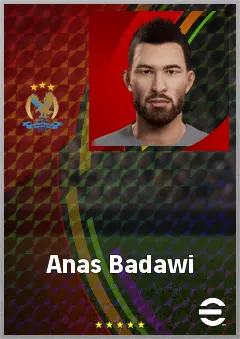 Anas Badawi eFootball 2026 player card, 67 OVR RB