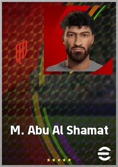 M. Abu Al Shamat eFootball 2026 player card, 68 OVR RB