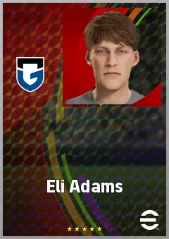 Eli Adams eFootball 2026 player card, 69 OVR RMF