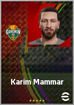 Karim Mammar eFootball 2026 player card, 68 OVR CB
