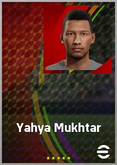 Yahya Mukhtar eFootball 2026 player card, 56 OVR DMF