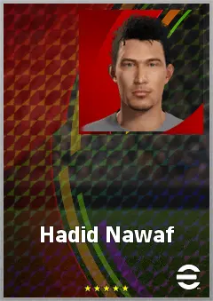 Hadid Nawaf eFootball 2026 player card, 58 OVR LMF